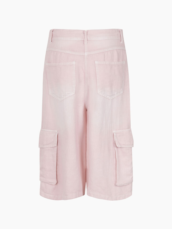 BERMUDA - sisley k jeans shorts - Pink | Sisley K image number 2
